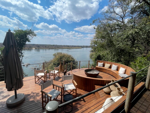 Blick über den Okavango